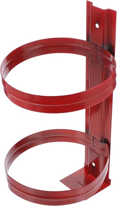 Brandblusser Beugel - Brandblusser Rek - Muurbevestiging Veiligheid - Stevig Metalen Ontwerp - 29.5X15.5CM - Rood
