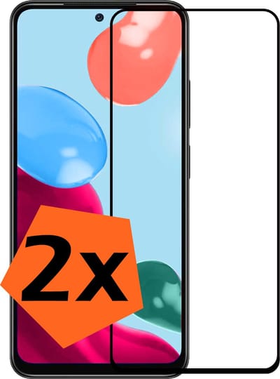 Screenprotector - 2 Stuks - Geschikt voor Xiaomi Redmi Note 11 - Full Cover - Gehard Glas - Beschermglas - Tempered Glass - Screen Protector