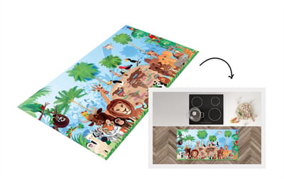 Keukenloper - Loper keuken - Dieren - Bos - Tropisch - 120x60 cm - Keukenloper vinyl