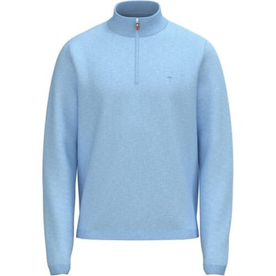Fynch-Hatton Trui Air Cotton Troyer Zip New Breeze / male