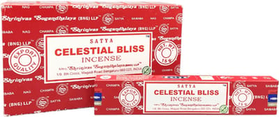 Satya - celestial bliss - wierook - doos met 12 pakjes van 15 gram