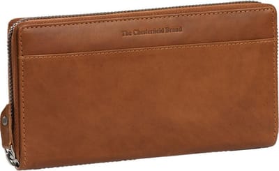 The Chesterfield Brand Leren Portemonnee Halle Wallet Cognac Bruine