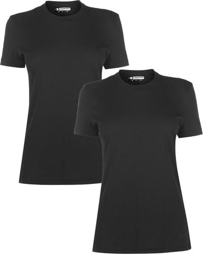 2-Pack Campri - Thermoshirt korte mouw - Sportshirt - Dames - Black (020) - maat M