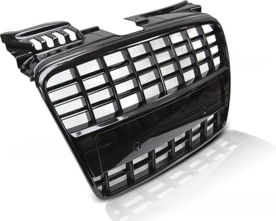 Auto grille - geschikt voor Audi A4 B7 2004-2008 S8 - glanzend zwart
