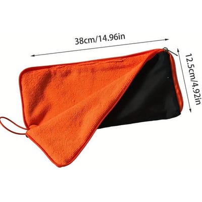 Paraplu Tas Chenille Buiten Paraplu Opbergtas met Rits Super Absorberende Opbergtas Sneldrogende Parapluhoes rood