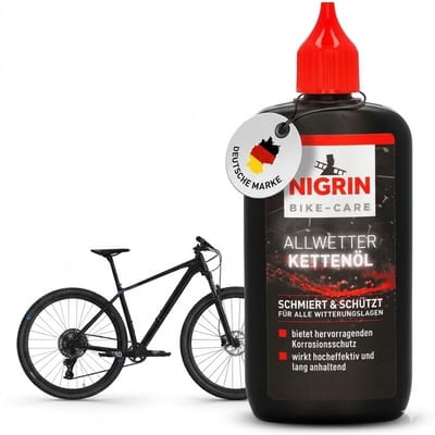 Nigrin 50079 Fietsketting Olie 100 ml – Kettingolie voor Fiets – Smeermiddel tegen Slijtage – Onderhoud Olie voor Ketting & Tandwielen