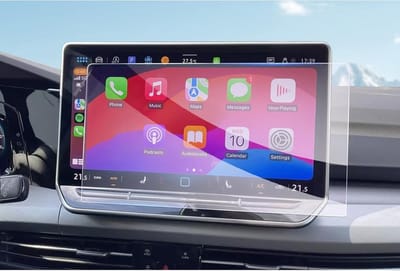 Navigatie Beschermfolie voor VW Golf 8.5 (2025-2026) - 12.9 Inch Glas Screen Protector, 9H Krassenbestendig en Perfecte Pasvorm voor Discover Pro