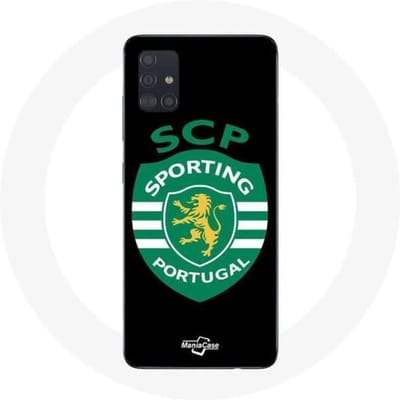 Coque - Maniacase - Samsung Galaxy A71 - Noir - Souple - Sporting Portugal noir