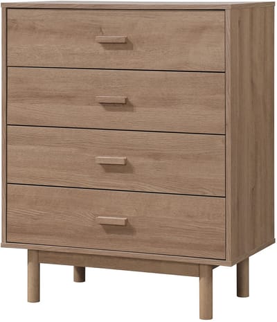 Melanie-Commode - 4-laden - Eikenlook