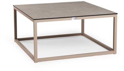 Tierra outdoor - Rio coffee tafel trespa ophira champagne 80 x 80 cm