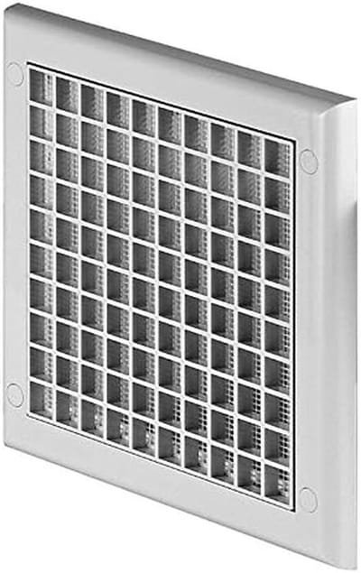 Ronde ventilatierooster 100 mm voor wand en plafond met vliegenhor