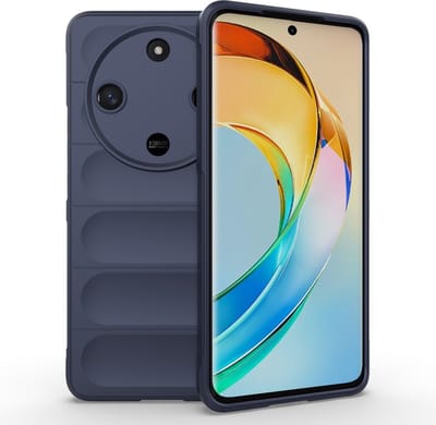 Coverup Hoesje - Geschikt voor Honor Magic6 Lite Hoesje - Coverup Hands-On Rugged Back Cover - Blauw