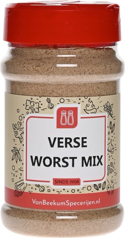 Van Beekum Specerijen - Verse Worst Mix - Strooibus 250 Gram