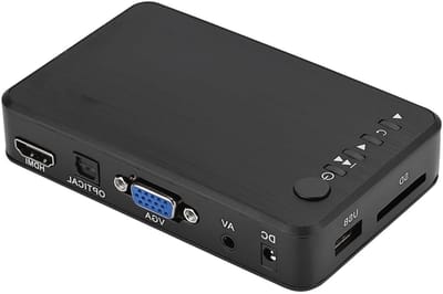 Multimedia Speler 1080P HD, Compact en Hoog Compatibel met USB en SD Kaart Ondersteuning voor HD Films