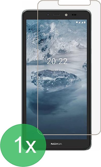 Geschikt Voor: Nokia C2 2nd Edition Screenprotector 1x - screen protector - glas - bescherm - beschermglas - ZT Accessoires