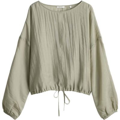 Blouse met overlappende schouders model 'Filla'