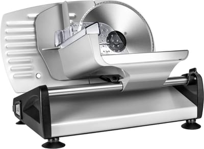 Pro Kitchen Snijmachine – Verschillende Diktes – RVS Snijblad – Vleessnijmachine voor Thuis – Broodsnijmachine – Snijmachine Allessnijder – Vleeswarensnijmachine - Zilver