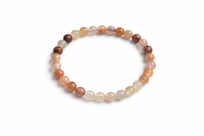 Multi Kleur Aventurijn Armband 17 cm – 6 mm Kralen – Natuursteen – Elastisch – Unisex