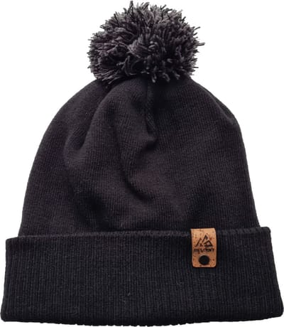 Descent - Muts - Basic met pom - Zwart - Beanie - Wintersport