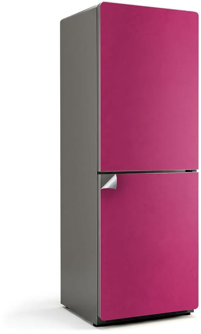Wallfluent Koelkaststickers - Roze Koelkast Folie - 70 cm x 190 cm - Roze Koelkaststickers - Koelkast Decoratie Stickers - Stijlvolle Koelkast Stickers - Grote Koelkast Sticker - Stijlvolle Koelkast Stickers