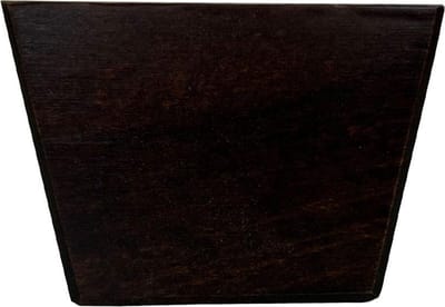 Meubelpoot bruin vierkant 7 bij 4,5 cm en hoogte 5 cm van massief hout - Set van 4 stuks