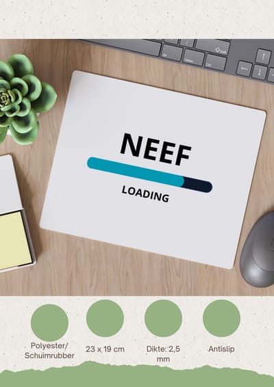 Akyol - neef loading Muismat - Neef - ochtendkoffie laden - verjaardagscadeau - verjaardag - cadeau - cadeautje voor neef - neef artikelen - kado - geschenk - gift - 23 bij 19 cm
