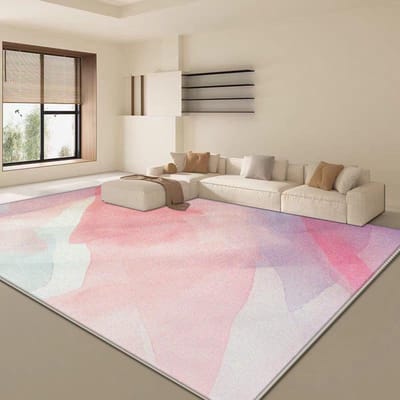 Zacht Pluizig Roze Abstract Tapijt Woonkamer Banktafel Grote Vloerkleden Slaapkamerdecoratie Lounge Garderobe Antislip Vloermatten 60*90cm