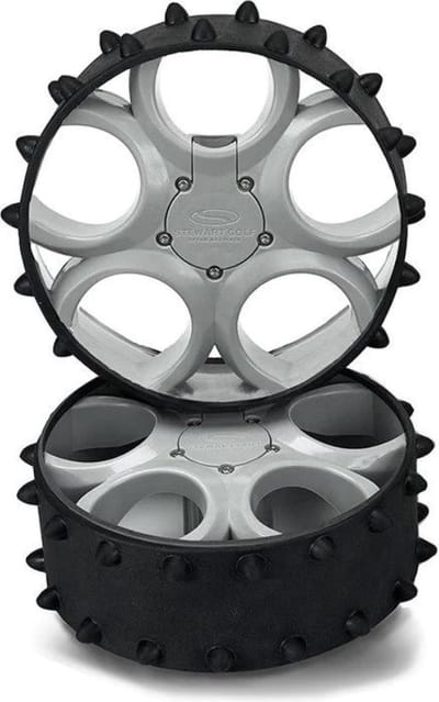 Hedgehog Wielen Set - Steward Golf X/F Egel Wielen - Metallic silver