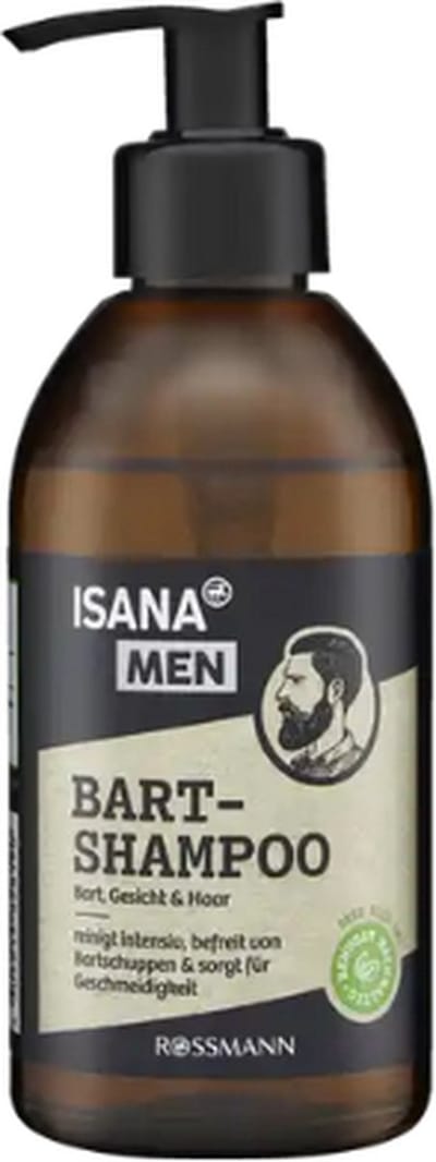 ISANA Baardshampoo | 250 ml - Baardshampoo met Guarana-extract en Zink | Voor alle baardtypes - Dermatologisch getest