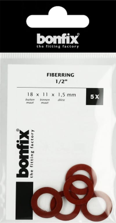 BONFIX Fiberring 1/2" (18 x 11 x 1,5 mm) 10 stuks