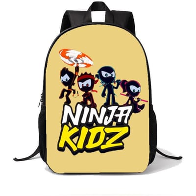 NINJA KIDZ Rugzakken Jongens en Meisjes Student Verjaardagscadeau Kind Schooltassen Grote Capaciteit Kamperen Duurzaam Rugzak beige