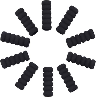Schuim Potlood Grips - Pen Houders - Comfortabel Schrijven - Ergonomisch Ontwerp - 60 Stuks - Zwart