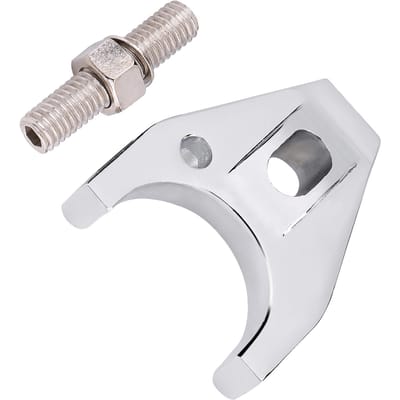 Chrome Billet Aluminium Verdeelkap Klem Vasthouder voor Chevy SBC BBC SB BB HEI Elektronisch white