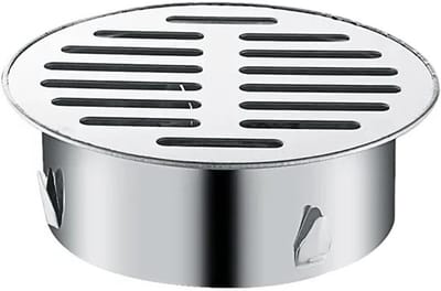 Vloerafvoer Doucheafvoer - Balkon Afwatering - Buiten Afwateren - Roestvrij Staal - 90 mm - Zilver