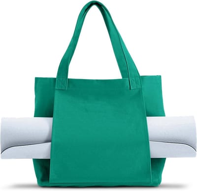 Yoga Tas voor Vrouwen, Sporttas en Reistas met Vochtcompartiment, Flessenhouder en Volledige Rits voor Yogamatten en Accessoires, Ideaal voor Fitness en Sportactiviteiten