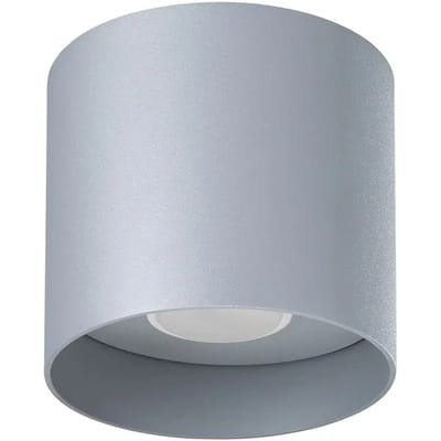 Sollux Lighting Plafondlamp Mika - GU10 - grijs - aluminium - 11x12x12cm