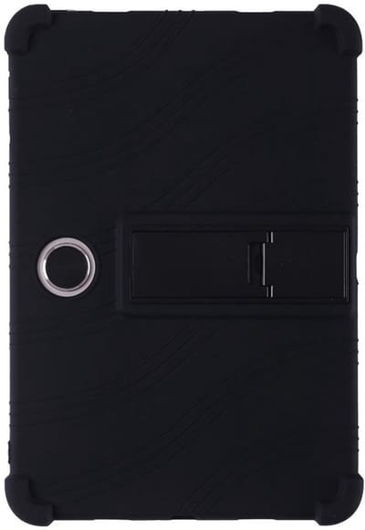 Coverup Tablethoes geschikt voor OPPO Pad SE Hoesje - Siliconen Back Cover met Kickstand - Zwart