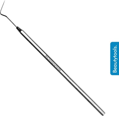 BeautyTools Tandsteenhaakje - Tandsteen- en Tandplak Verwijderaar (Scherp) - Extra Fijne Enkelzijdige Sonde / Scaler (15 cm) - (DT-0546)