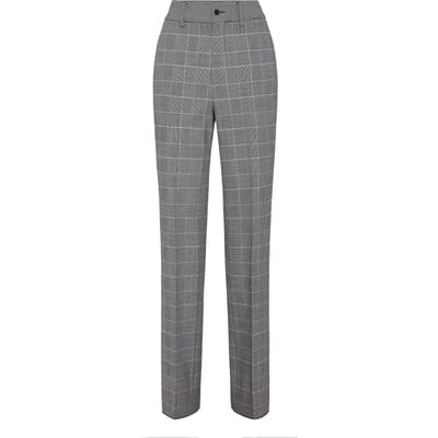 Long Straight Trousers Prince Of Wales