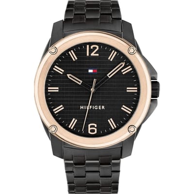 Montre homme Tommy Hilfiger 1710488 Cadran Noir 44mm noir