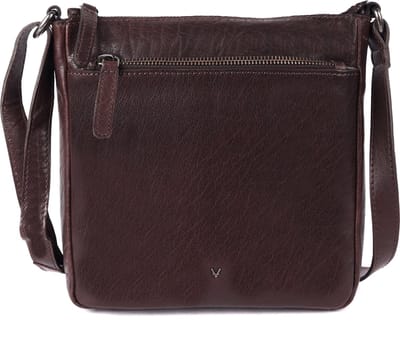 8,25 Inch Echt Leren Crossbody Slingtas voor Dames – Trendy Casual & Kantoor Tas met Verstelbare Schouderriem