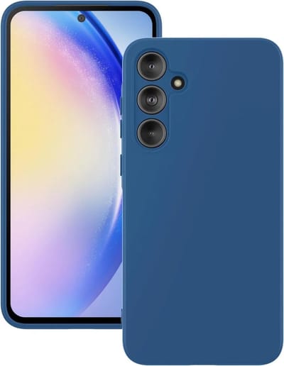 Hoesje met Camera Bescherming Geschikt voor Samsung Galaxy A55 | Back Cover | Dun | Flexibel TPU | Blauw