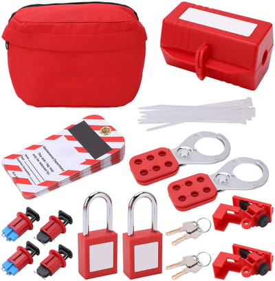 Dailygoody - Lockout Tagout Set - Veiligheidsmaatregelen - Industrieel gebruik - Effectieve bescherming - Veilig werken - Geschikt voor machines - Kle