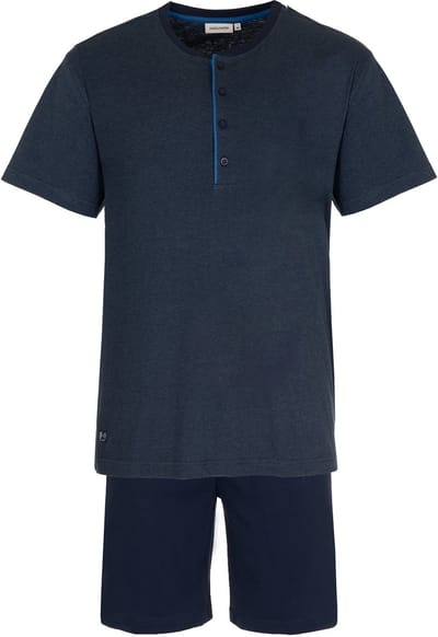 Pastunette Shortama - Katoen - Donkerblauw - Knoopsluiting - Maat XXL