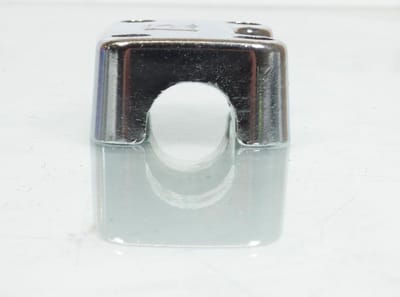 Pontet de guidon double pour mobylette MBK 51 chromé avec logo M MBK Ø22mm Neuf