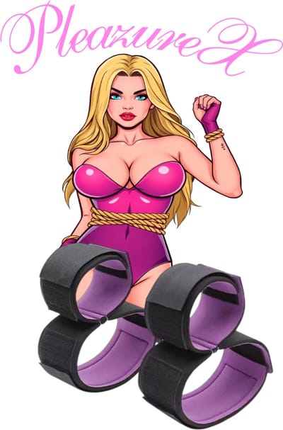 PleazureX stoffen pols enkel boeien - BDSM - Fetish series - Beperkingen - erotisch - bondage - kinky
