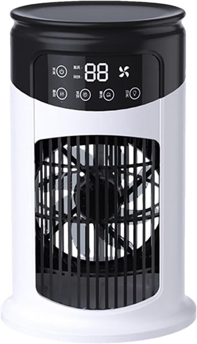 Airconditioning Ventilator - Mobiele Koeler - Binnen Buiten - Dubbele Koelmodi - Compact Ontwerp - Wit