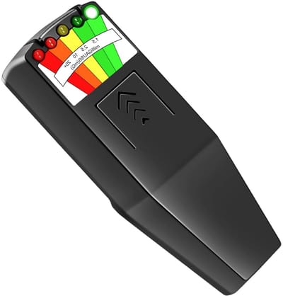 Handheld EMF Meter voor Magnetische Velden, 5 LED Gauss Tester en Stralingsdetector voor Buiten en Kantoor, Draagbare Elektromagnetische Stralingstest (Zwart)