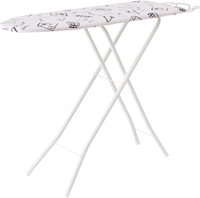 Houten Strijkplank - Strijktafel - Kleding Strijken - In Hoogte Verstelbaar - 105 x 31 cm - Wit