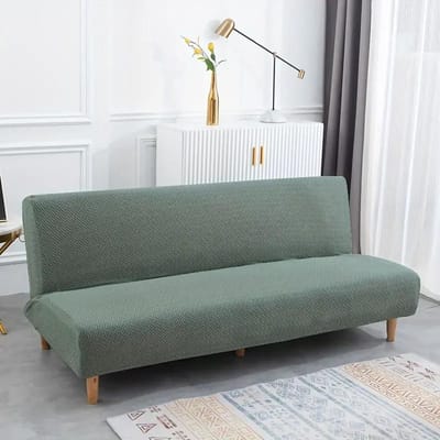 Housses de canapé-lit Jacquard de haute qualité, sans accoudoirs, extensibles et pliables, pour salon S